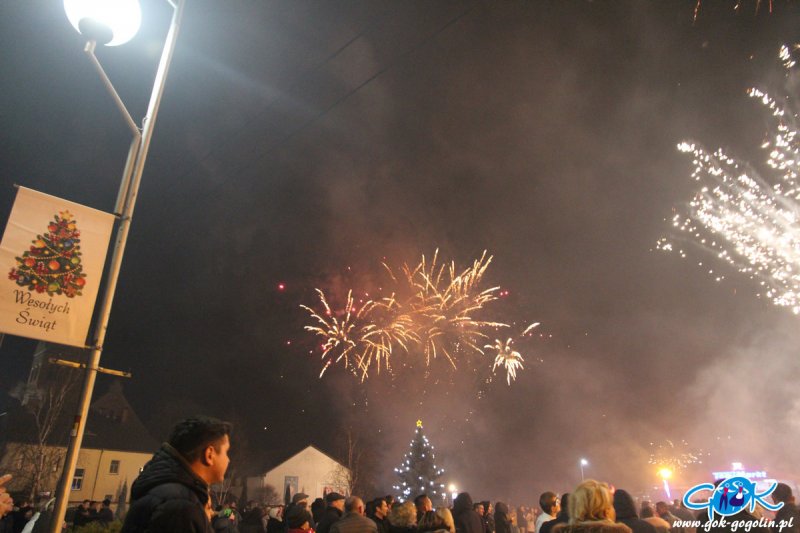 Przywitanie Nowego Roku na Placu Benedyktyńskim w Gogolinie