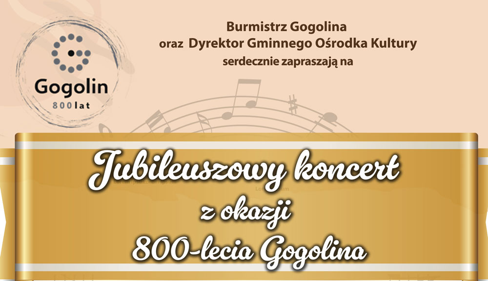 Jubileuszowy koncert z okazji 800-lecia Gogolina