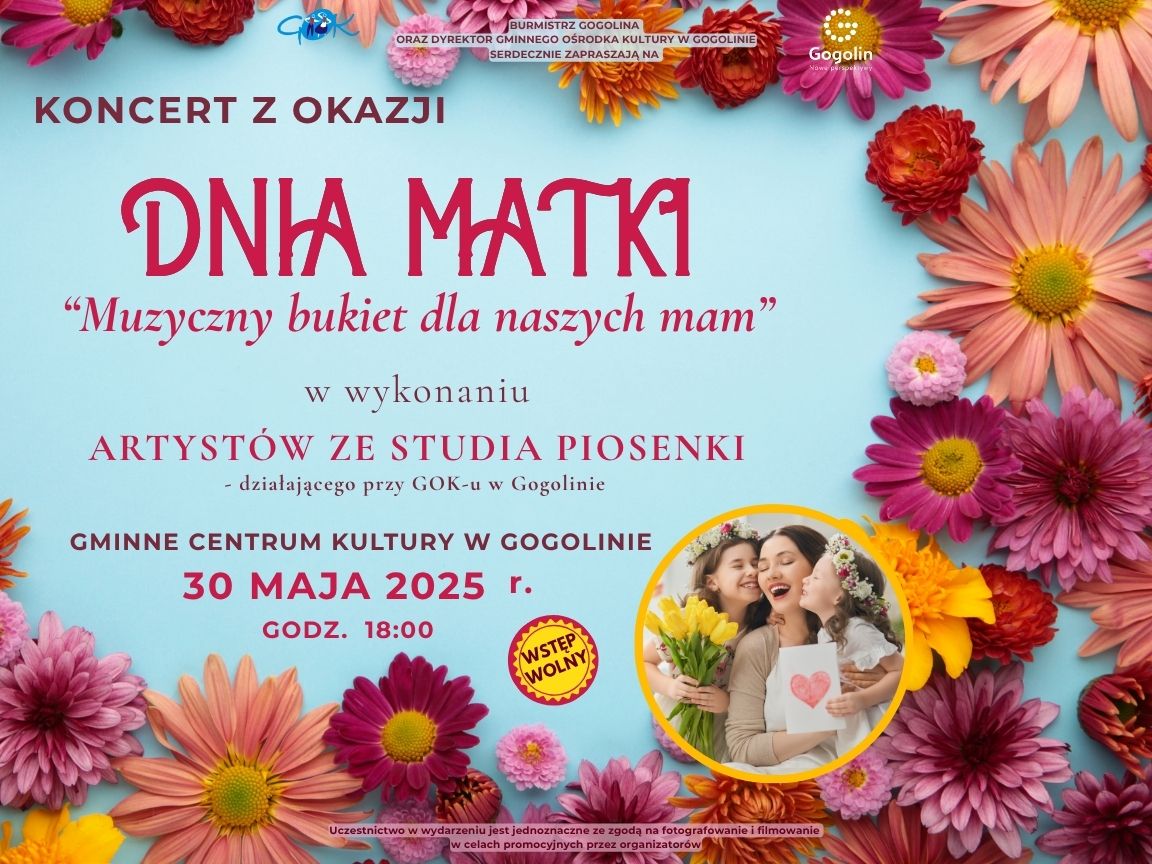 Koncert z okazji Dnia Matki „Muzyczny bukiet dla naszych mam” w Gogolinie