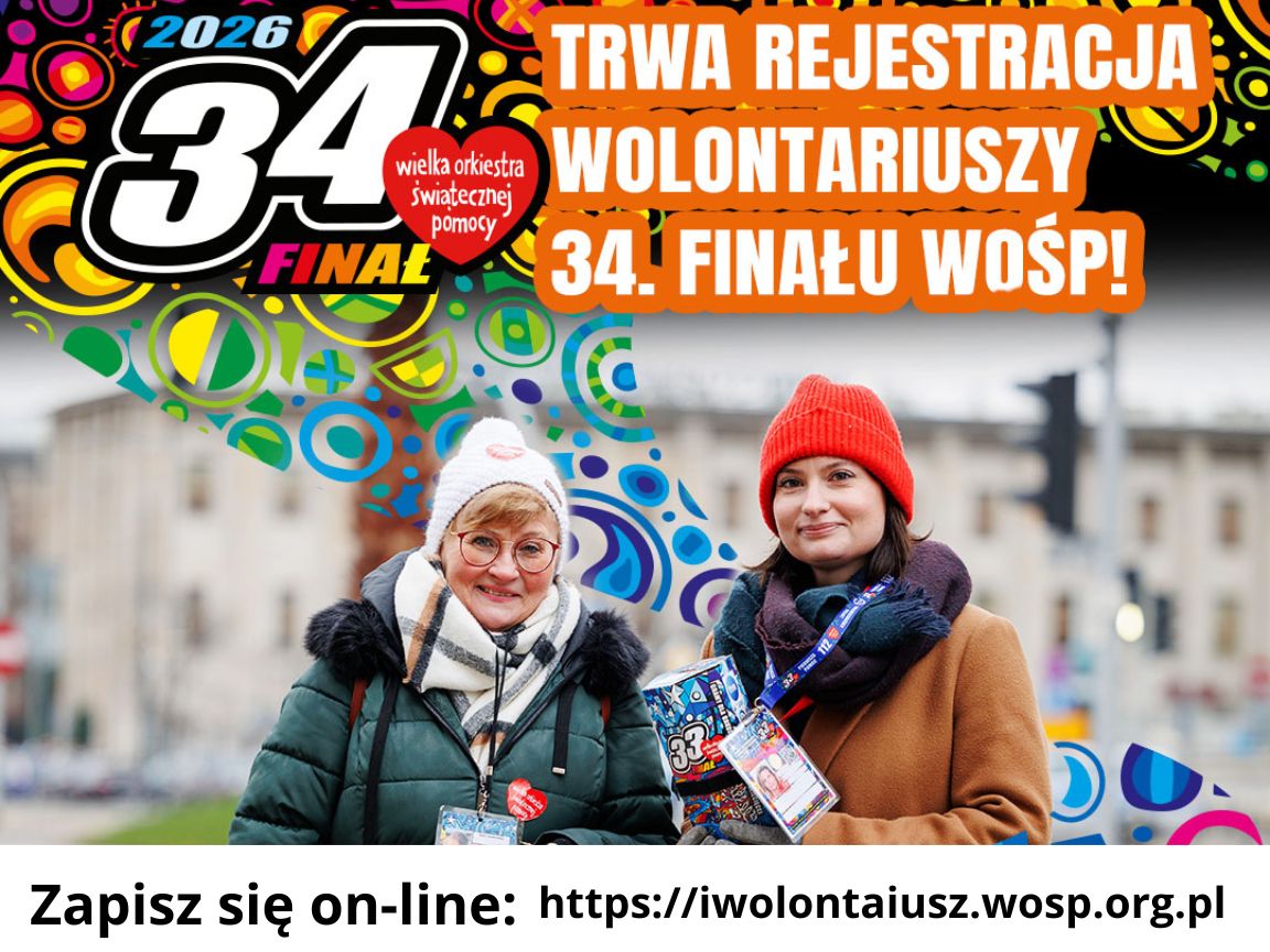 WOŚP 2026 - Zostań Wolontariuszem