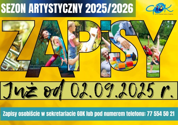 Rusza nabór na zajęcia w GOK Gogolin – zapisz się na rok artystyczny 2025/2026!