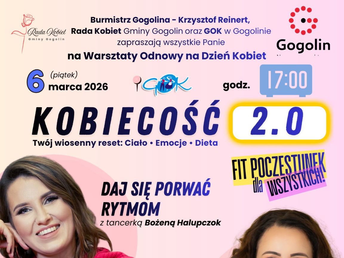 Dzień Kobiet w Gogolinie – bezpłatne wydarzenie prozdrowotne i rozwojowe dla kobiet w GOK