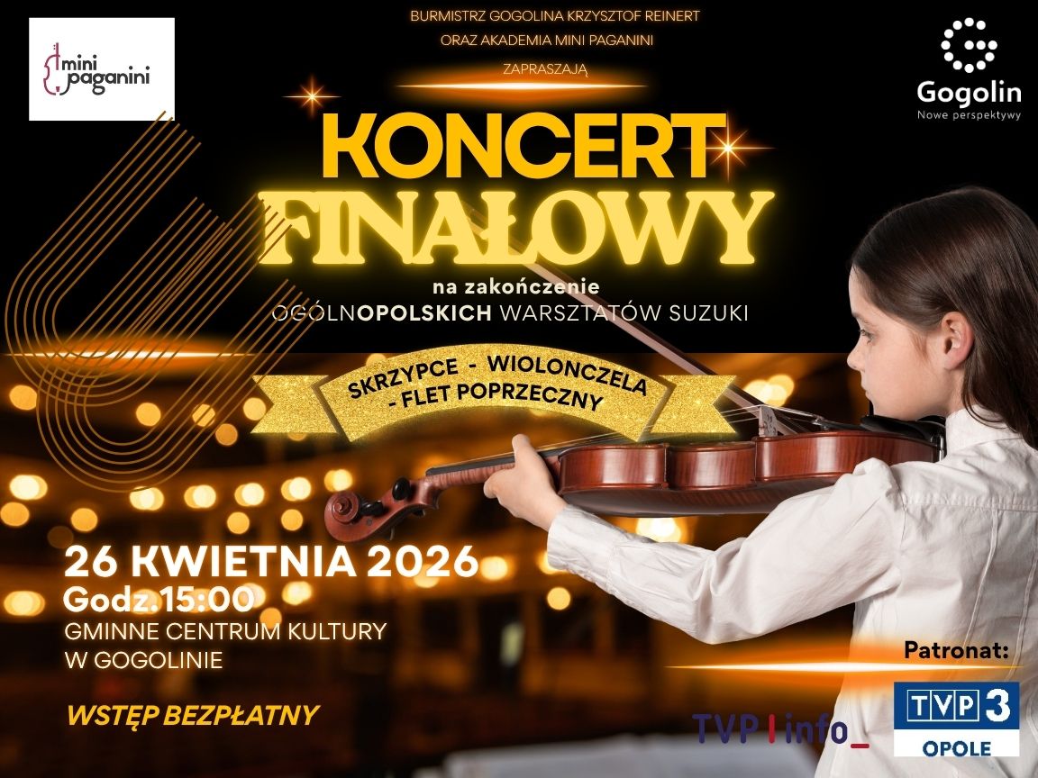 Koncert Finałowy Ogólnopolskich Warsztatów Suzuki w Gogolinie
